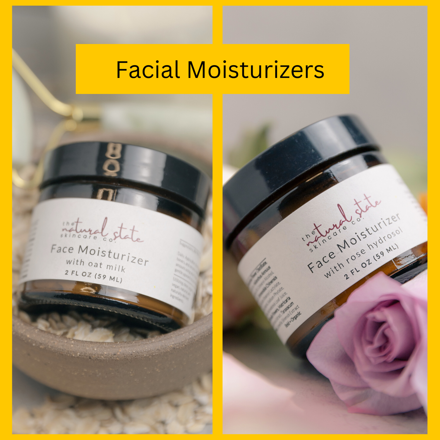 Facial Moisturizer | Daily Moisturizer, Rose Hydrosol OR Oat Milk