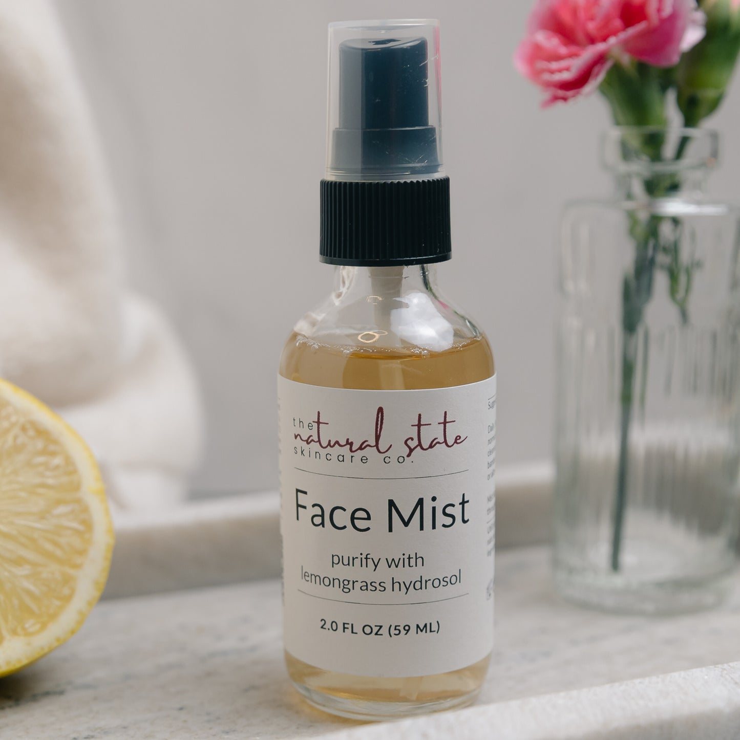 Facial Mist | Face Mists with Lemongrass, Mint, or Rose Hydrosols