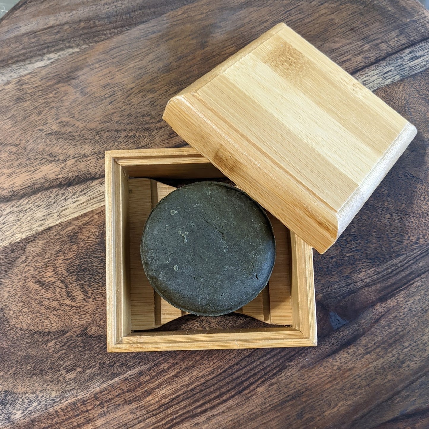 Image of Bamboo Soap Holder with Lid
