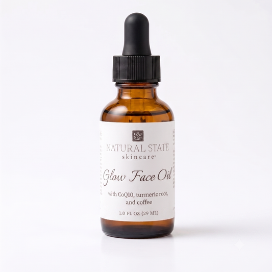 Facial Oil | Herbal Glow Face Oil with Turmeric, CoQ10, and Green Coffee Bean Oil