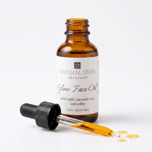 Facial Oil | Herbal Glow Face Oil with CoQ10, Turmeric, and Green Coffee Bean Oil