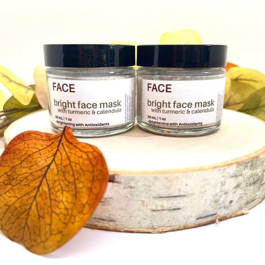 Facial Mask | Bright Clay Face Mask with Turmeric & Calendula