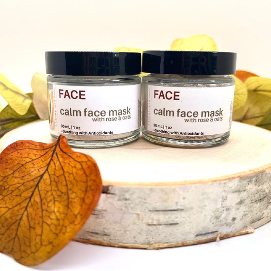 Facial Mask | Calm Clay Face Mask with Rose & Oats