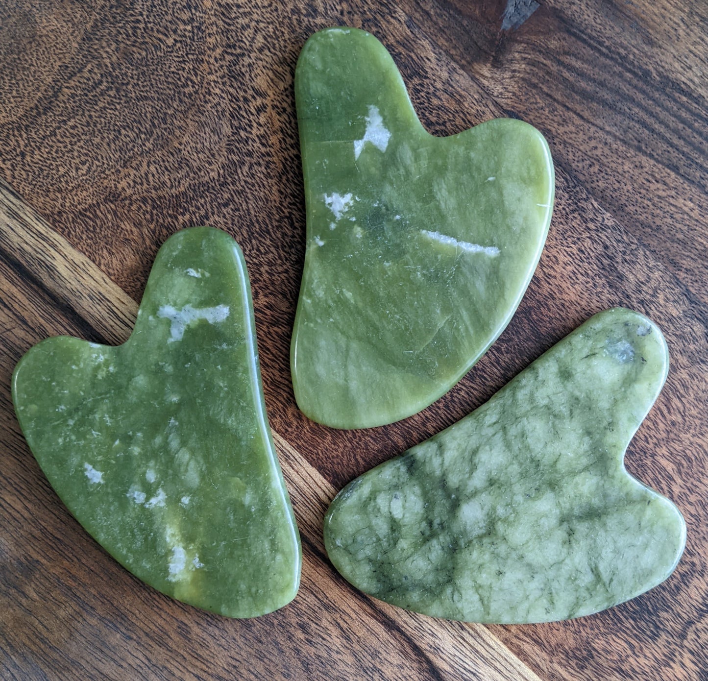 Image of Gua Sha Jade Stone Face Tool